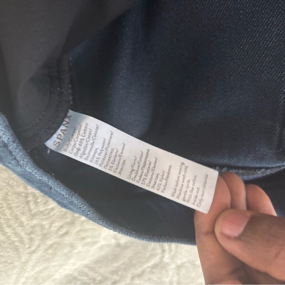 SPANX Women's JEAN-ish Ankle Leggings Skinny Jeans - Dark Twilight Blue M - Picture 5 of 8